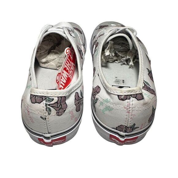 Women’s vans floral pattern size 10.5 white - Picture 4 of 5